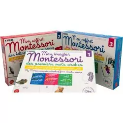 Pack Coffrets Montessori arabe 1, 2 & 3