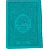 Coran bleu turquoise AR-FR-PHonétique