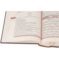 Le Noble Coran arabe/français - marron écriture dorée - pages