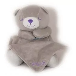 Nounours veilleuse coranique - Ourson Sajid Gris